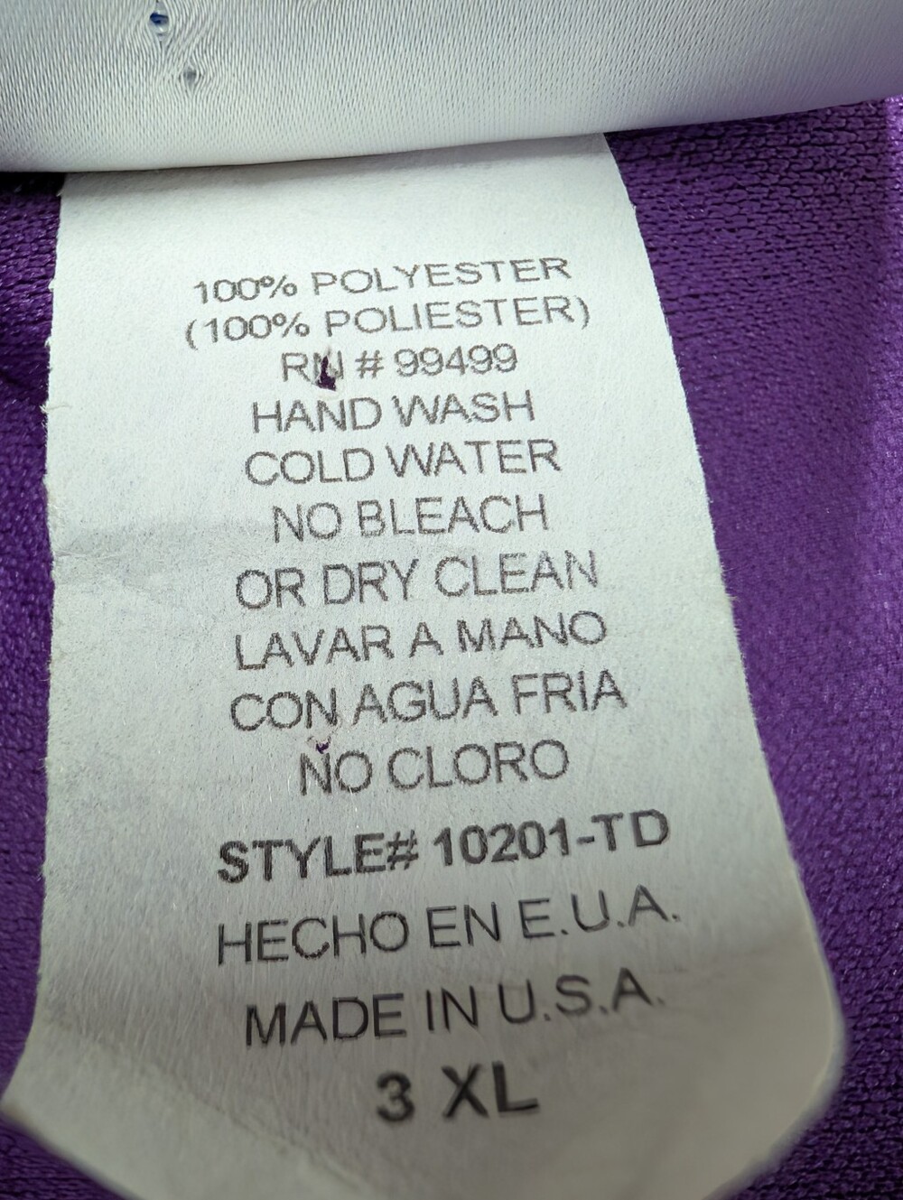 Fashion Code Women's Plus Size 3XL Purple Maxi Dress Fish Print Sleeveless - Picture 8 of 8